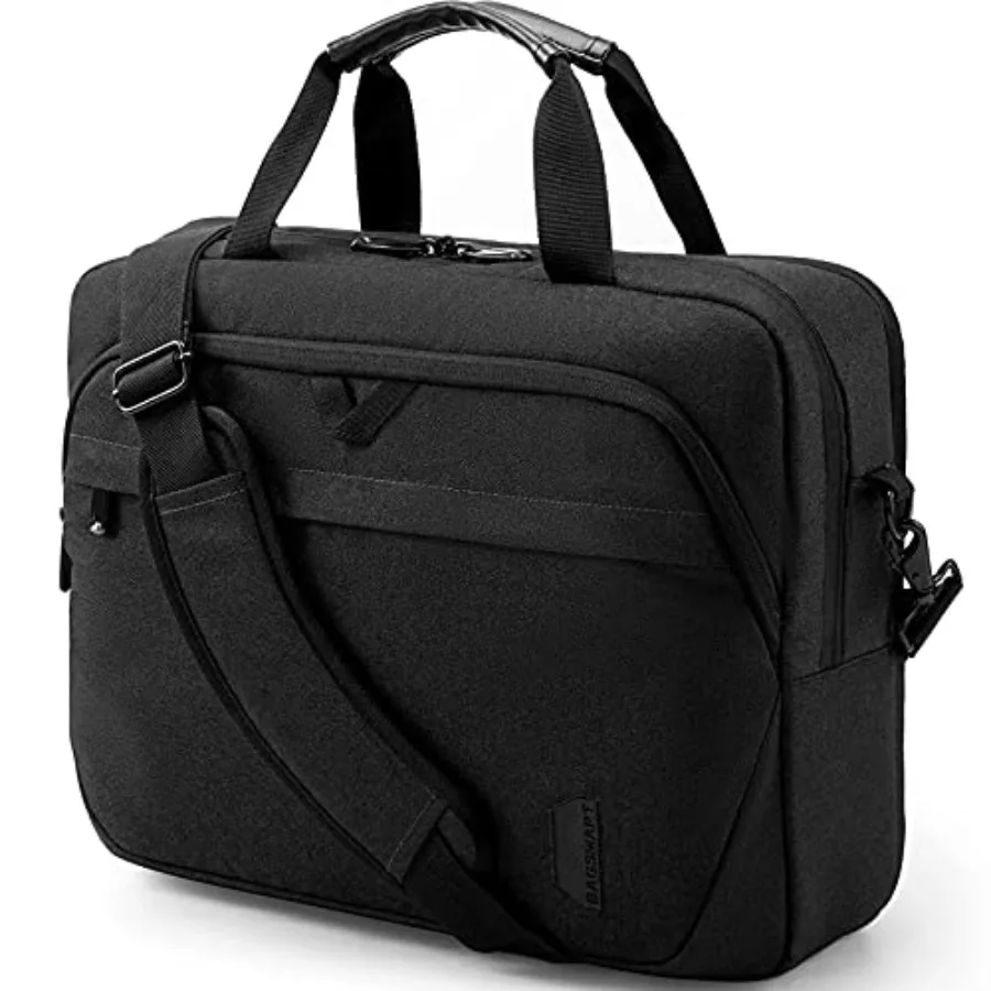 

Laptop Bag 15.6 ch Briefcase Men Lockable Computer Bag Work Bag Water-Repellent Shoulder Messenger Bag Travel Office Busess Bla