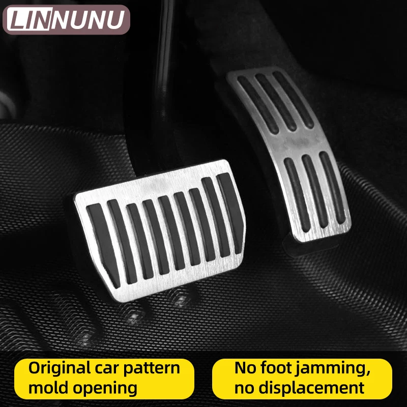 LINNUNU Auto Pedals Cover Aluminum alloy Foot Pedal fit for Lynk&Co 01 2022 Car Gas Accelerator Fuel Brake Pedal Pad Accessories