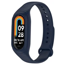 Sport silicone For Xiaomi mi band 9 8 Strap miband 8 NFC smart watch accessories bracelet+cover case wrist belt correa mi band 8