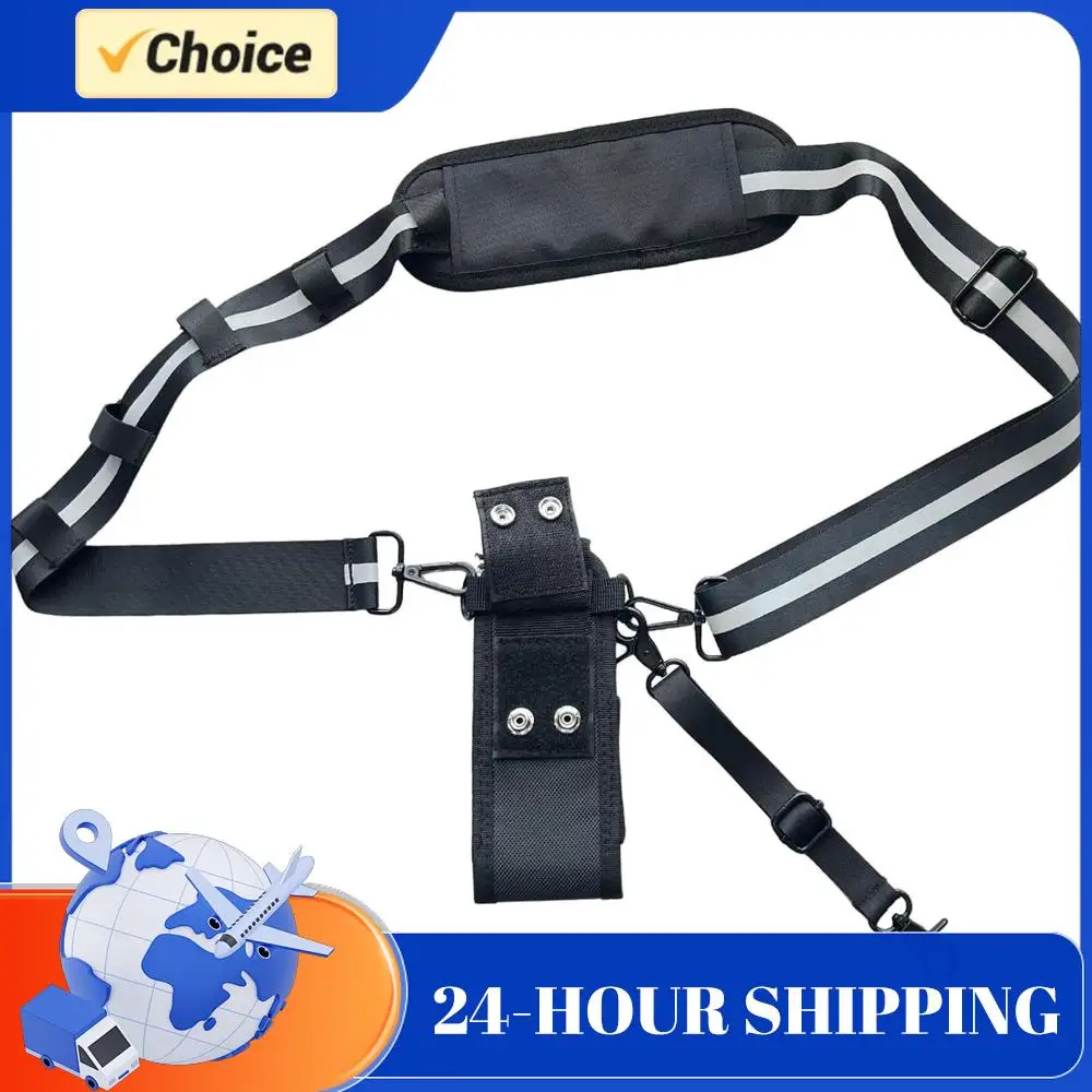 Radio Holster Anti-Sway Design Firefighter Radio Strap and Holder Featuring 3M Reflective Strips for EMT Polices