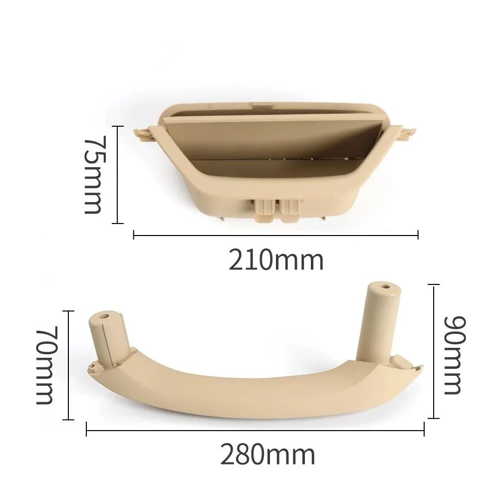 

51419209216 Car Interior Door Handle left Right Inner Door Panel Handle Pull Trim Cover For BMW X3 X4 F25 F26