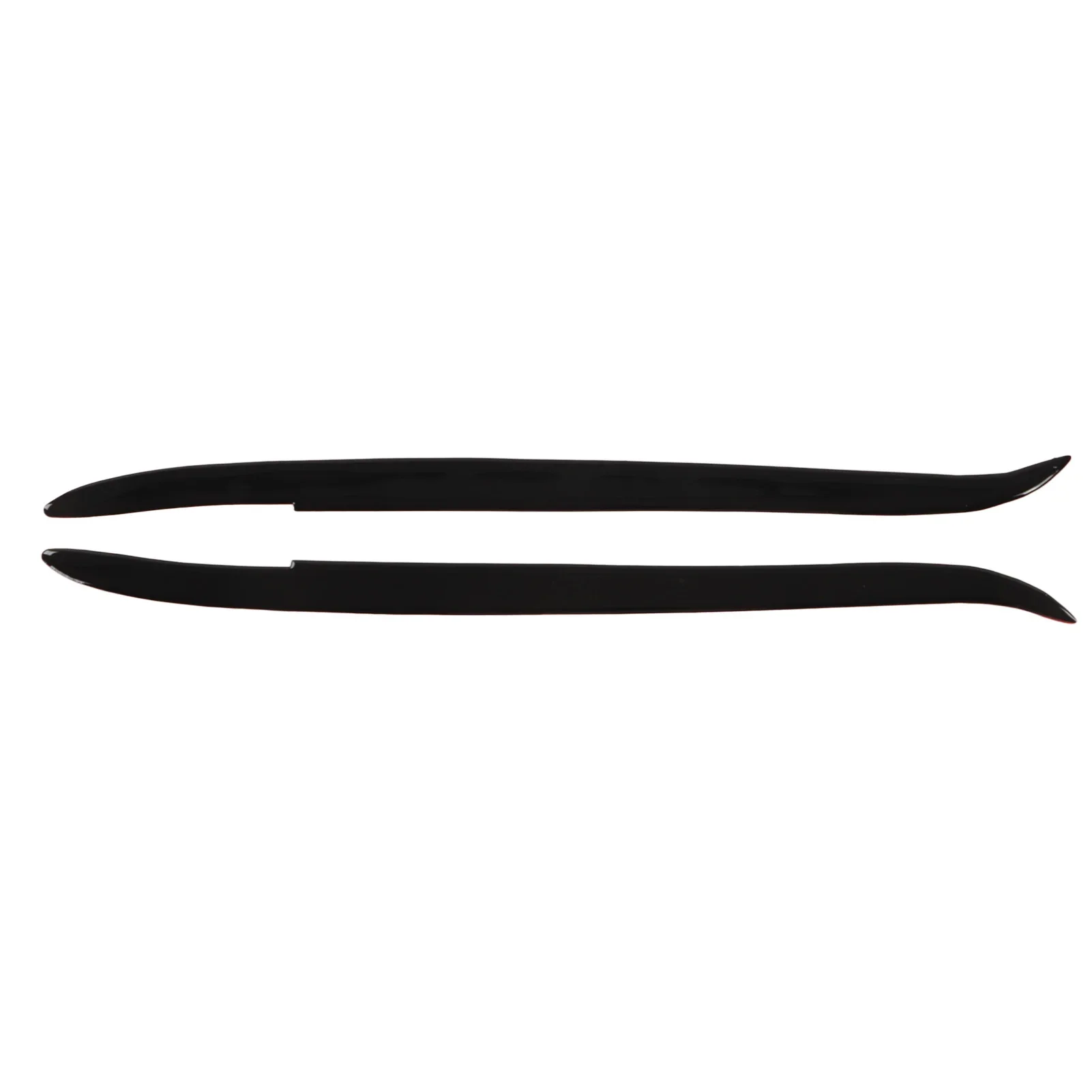2 Pcs Headlight Eyebrow Glossy Black Trim Front Left Right Decoration for BMW E39 1997‑2003 Exterior Parts