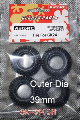 1/24 Rc Crawler Model Car Gk24 Au02703 Tubeless Tires 39 36.5 33mm