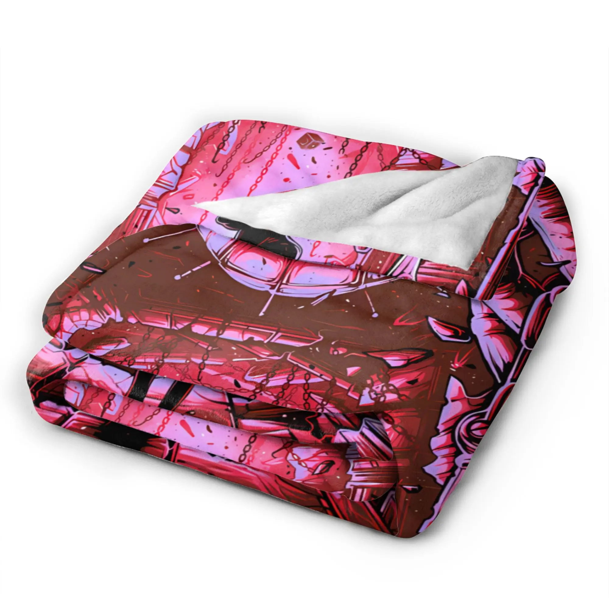 Hellraiser Pinhead Lament Soft Blanket  Girls Boys Plush Bedding Throws Funny Couch Chair Flannel Bedspread Sofa Bed Cover