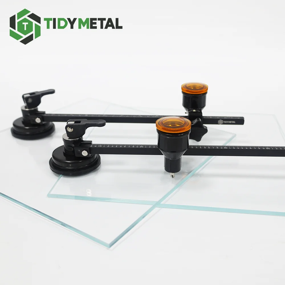 Hot Selling Glass Circle Cutter Window Hole Opener Powerful Suction Cup Rotary Adjustable Cutting Head Home Glass Cutting Tool