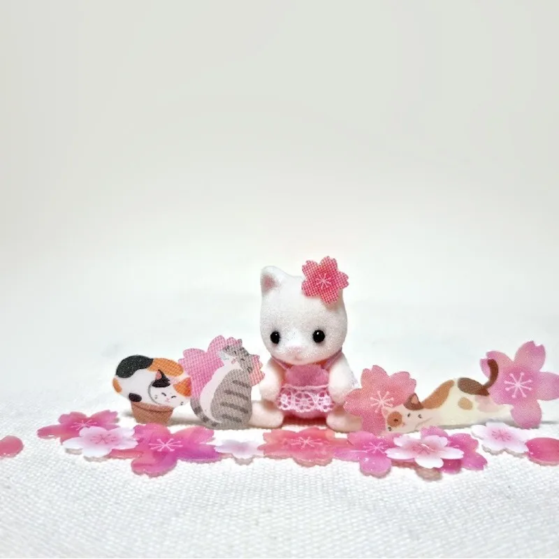 القرطاسية الكورية الجمالية الايبوكسي ساكورا ملصقات ثلاثية الأبعاد زهرة الكرز لسكرابوكينغ غير المرغوب فيه المجلات لتقوم بها بنفسك لوازم الحرفية #4