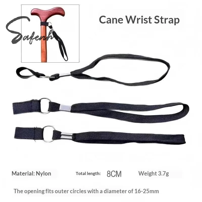 5 Pcs Wear Resistant Anti Lost Universal Walking Stick Wrist Straps For Seniors Outdoor Travel