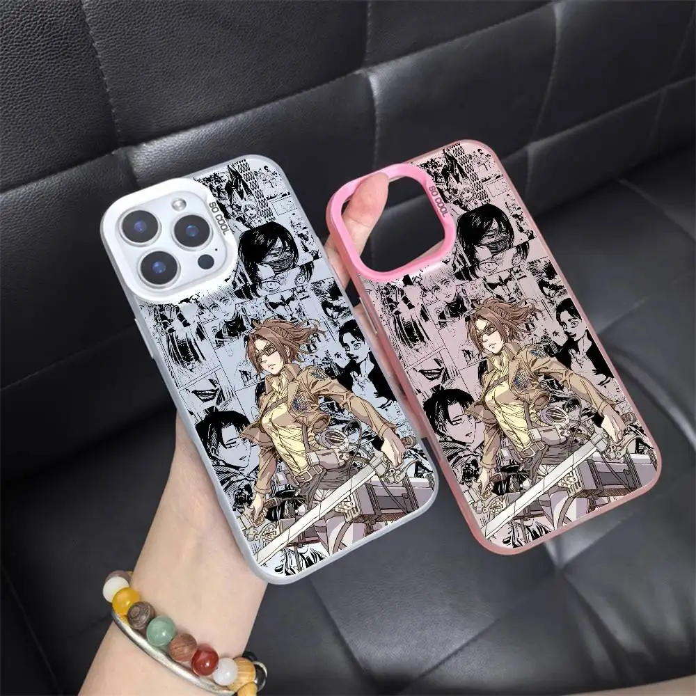 1 قطعة أنيمي H-Hange Zoe جراب هاتف ليزر IMD اللون فضي شل آيفون 17 16 15 14 13 12 11 الهواء برو ماكس زائد