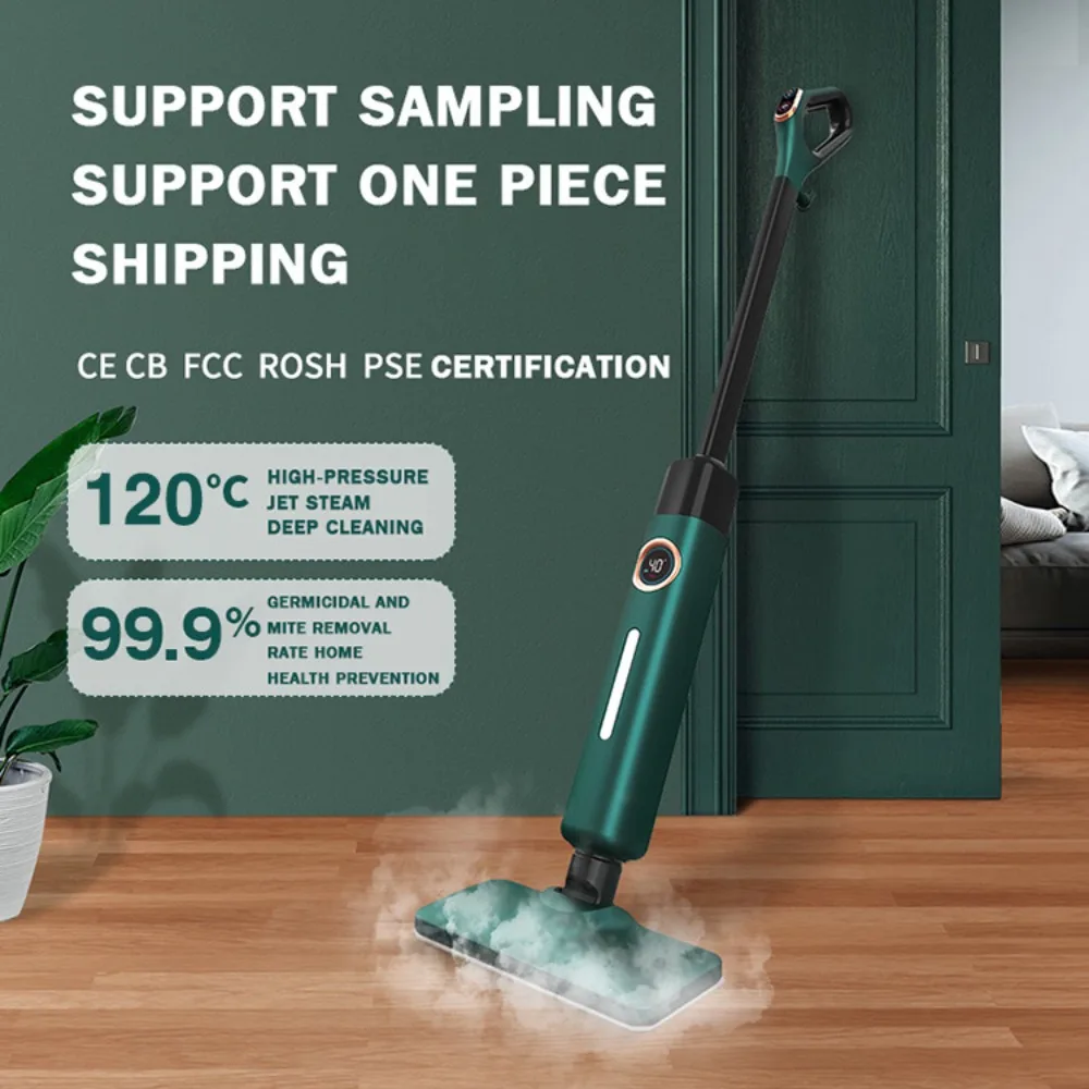 High Pressure Steam Mop, 120°C Jet Steam Floor Cleaner with 99.9% Sterilization for Home Deep Cleaning