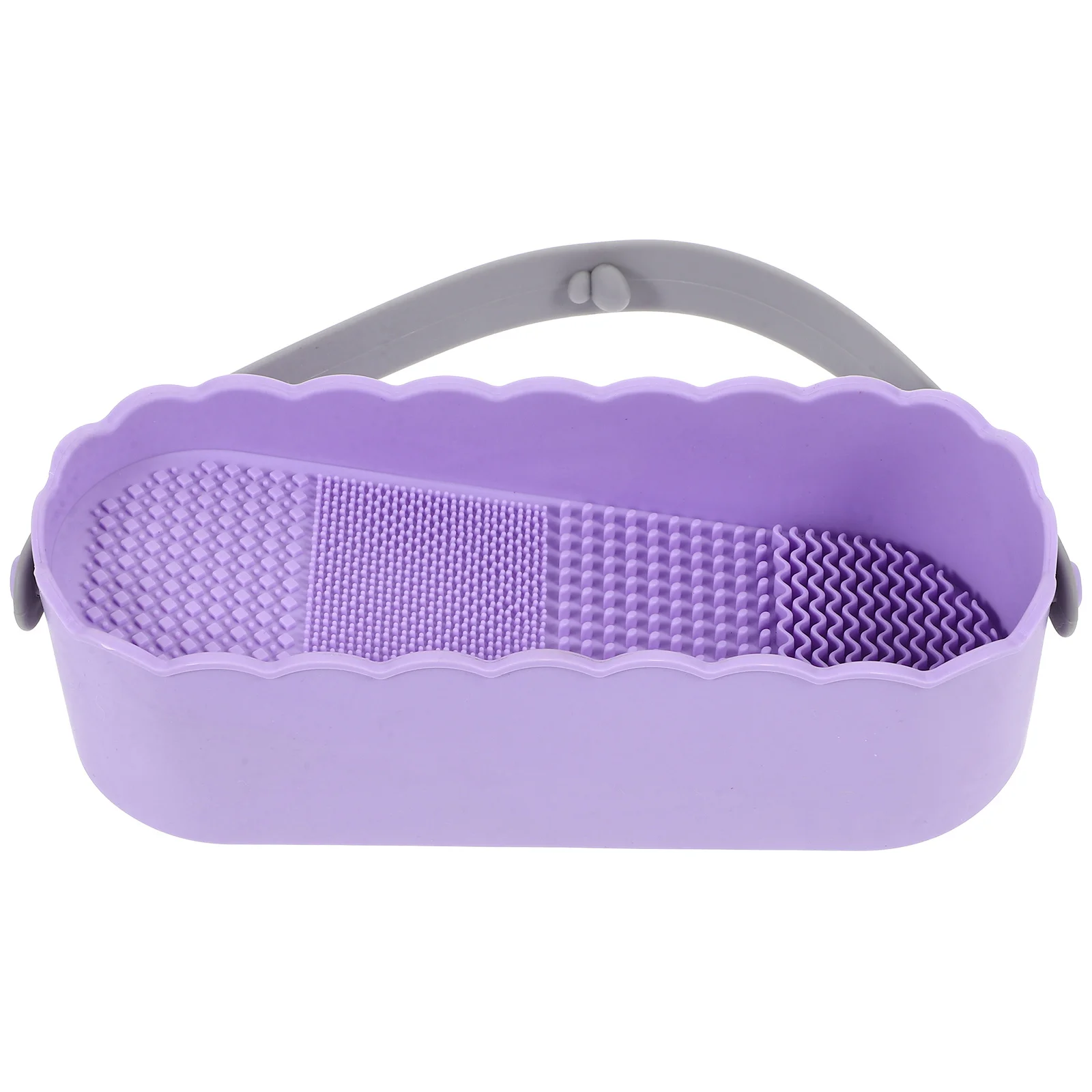 

Makeup Brush Cleaning Box Compact Portable Sturdy Safe Material Makeup Tools Cleaner Organizer Travel Home Use for Women