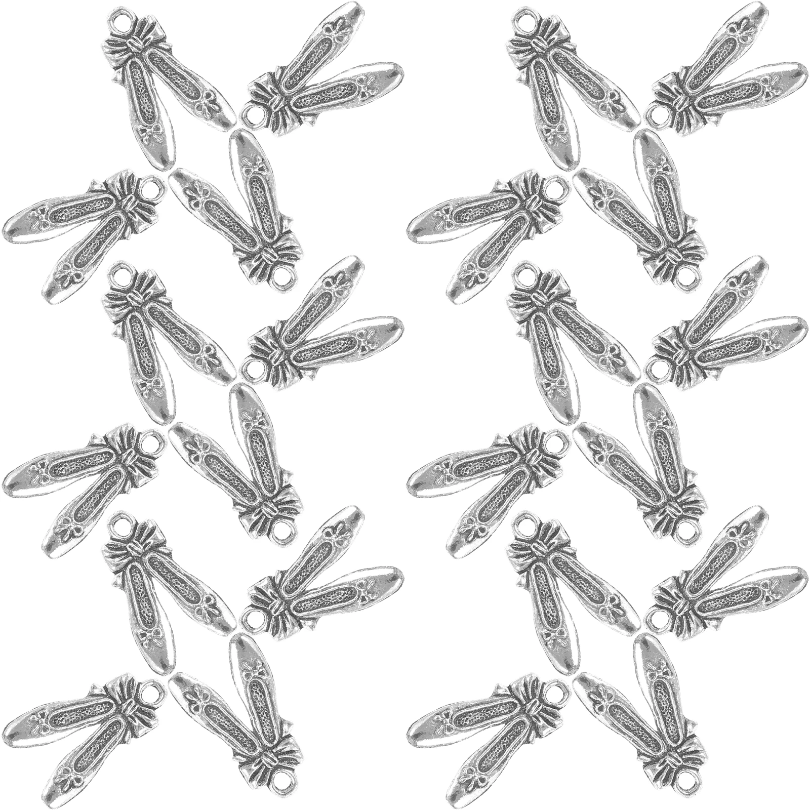 

50 Pcs Ballet Shoe Pendant Shoes Charms Pendants Bracelet Keychain for Alloy Slipper Necklace Decoration