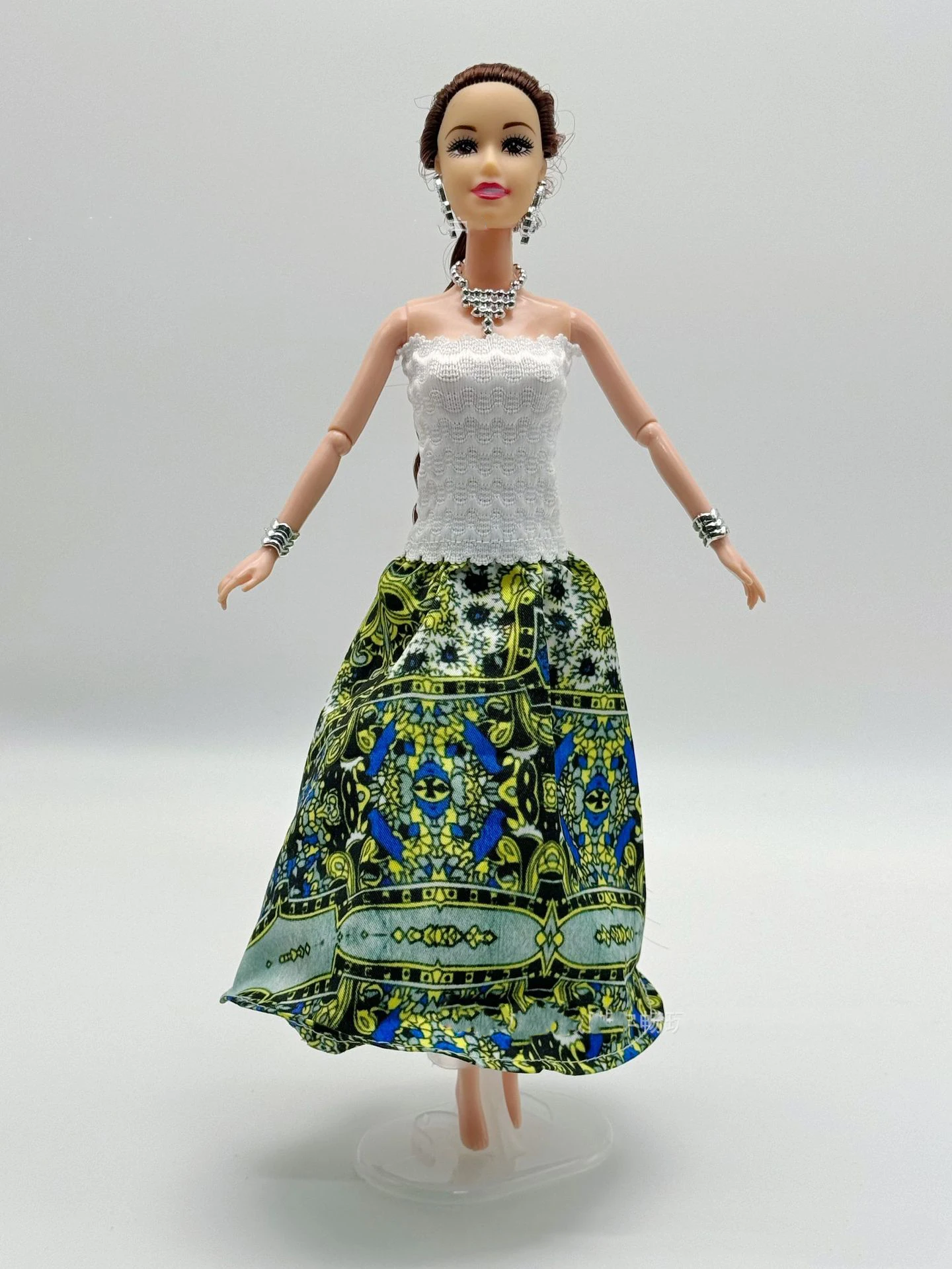 11 Inch Girl Multi Joint Fashion Doll With Long Skirt Set 30cm Supermodel Doll Dress Up Toy 1/6 BJD Doll DIY Toy Play House Toy