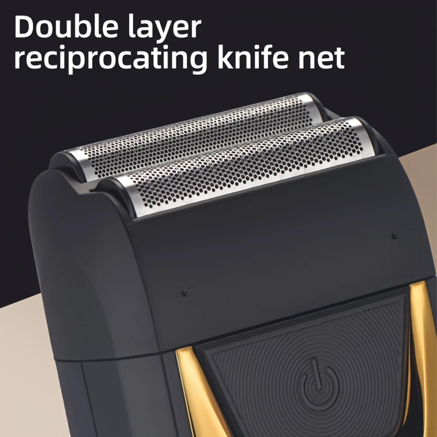 USB Rechargeable Men's Shaver with Dual Razors - 3 Levels, 60 Min Battery