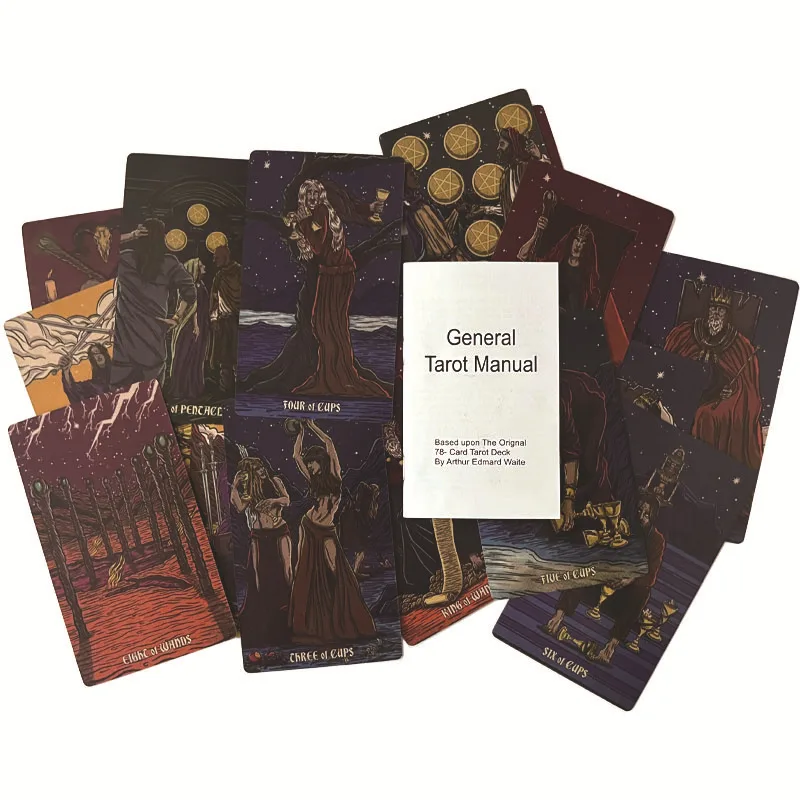 NEW 12x7CM Dark Reflections Divination Tarot Deck with Guide Book on this journey is Shadow work To make this an exciting