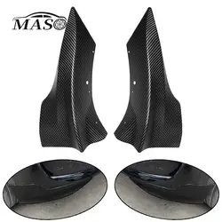 2pcs protezione paraurti anteriore per Tesla Model 3 2021 2022 2023 strisce anticollisione protezione angolare paraurti protezione labbra ABS nero