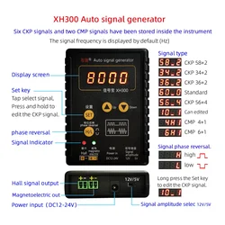 New XH300 Auto Signal Generator XH-2 Vehicle Hall Sensor Crankshaft Position Sensor Simulator 2Hz to 8KHz Out Car Repairing Tool