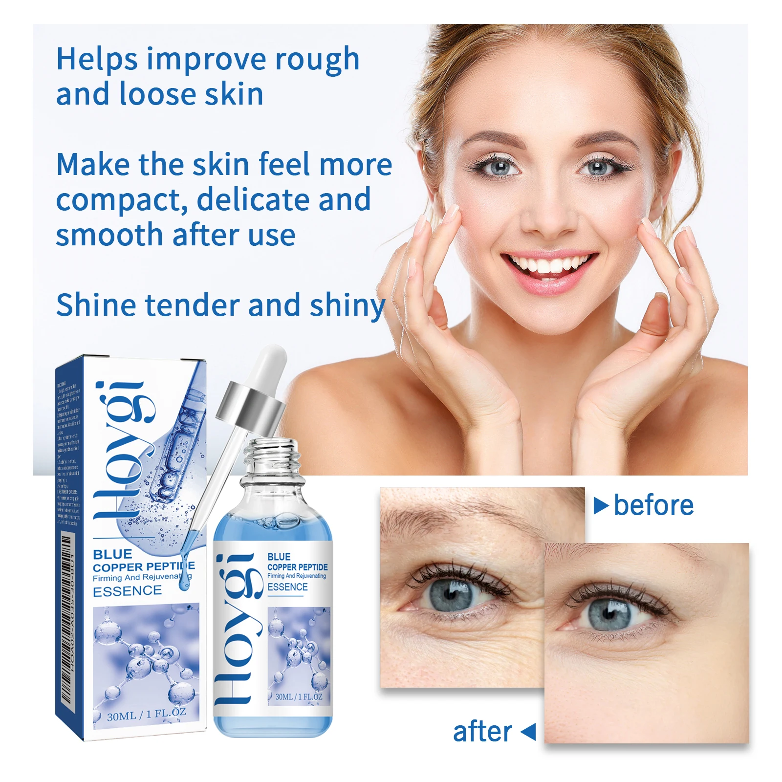 ghk-cu for skin GHK-Cu Copper Peptide Serum with Hyaluronic Acid | Anti-Aging Facial Serum,  Deep Moisturizing & Nourishing, Firming & Wrinkle Smoothing |  Fragrance-Free | 30ml Daily Face Serum for All Skin Types