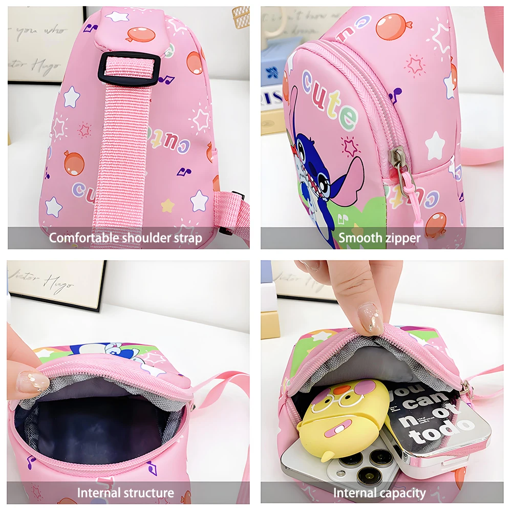 5 أنماط غرزة شخصيات كرتونية حقيبة فيلم الرسوم المتحركة شخصية طباعة الكرتون Crossbody حقيبة صدر للرجال حقيبة الوجبات الخفيفة هدية للأطفال