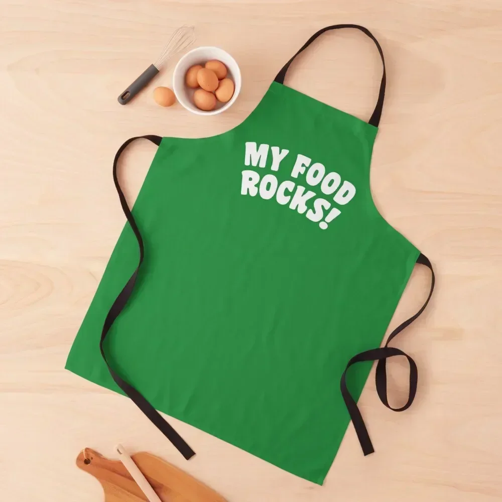 

Carousel of Progress - My Food Rocks! Apron Women's Dress Kitchen on the wall carpenter Waiter Uniforms Apron