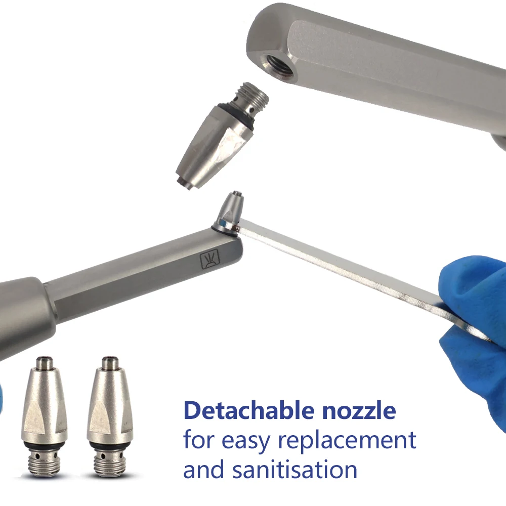 Exclusive Dental Internal water spray Aluminum Oxide sandblaster Alumina MicroBlaster 2in1 Air Prophy 4Hole Dentistry Tools