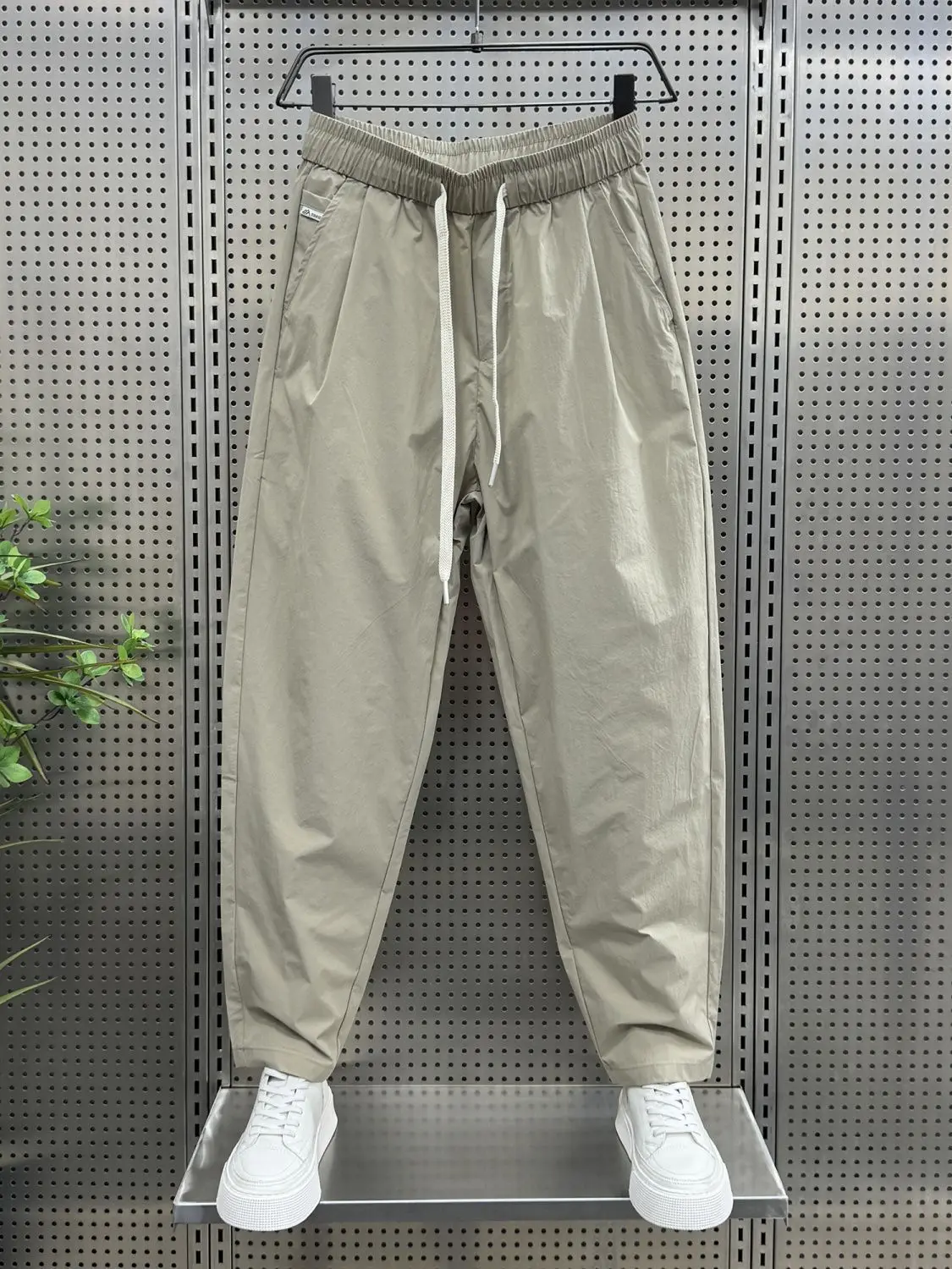 

2025 Spring and Autumn New Solid Color Casual Pants Loose Straight Versatile New Harlen Trousers