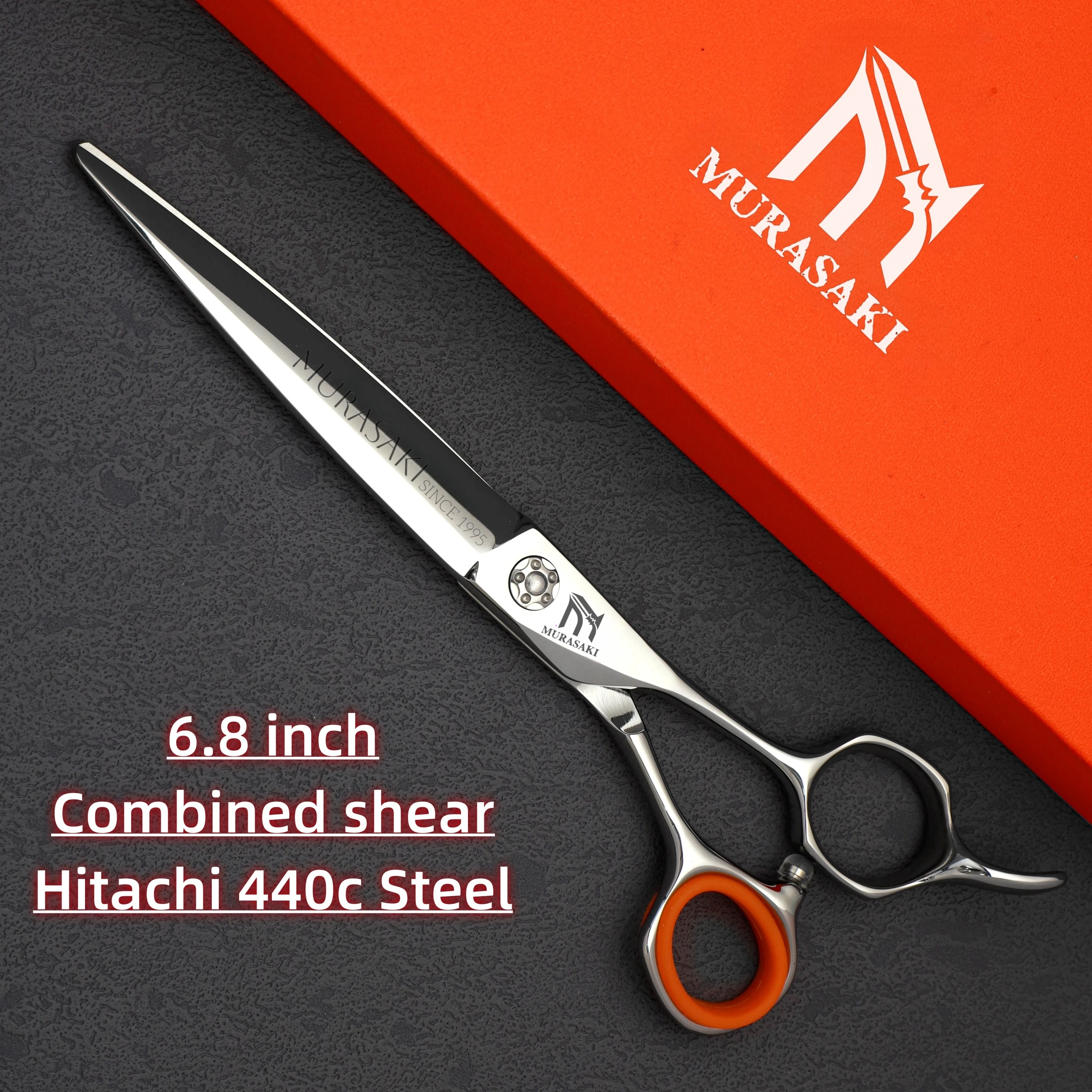 Professionelle Friseurscheren, Hitachi 440C Stahl-Ausdünnungsscheren, Set mit 6,0-6,5 Zoll Haarschneidewerkzeugen, scharf und langlebig – Detail 16