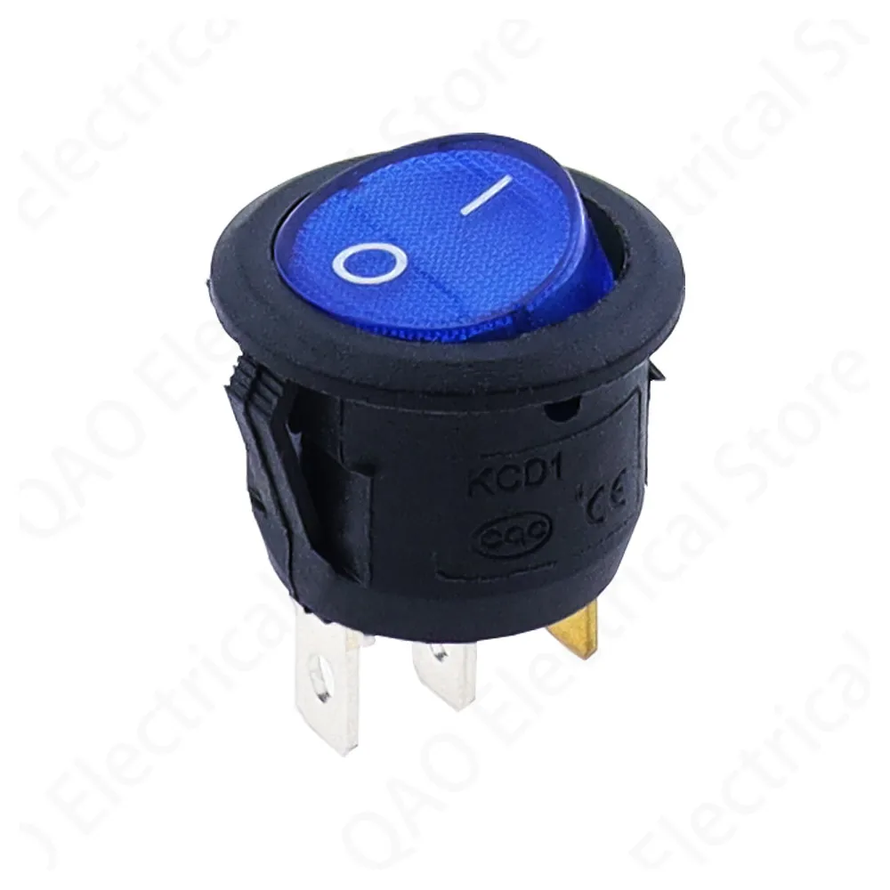 1PCS 12v led switch 20A 12V Light Switch Power Switch Car button lights ON/OFF 3pin Round Rocker Switch
