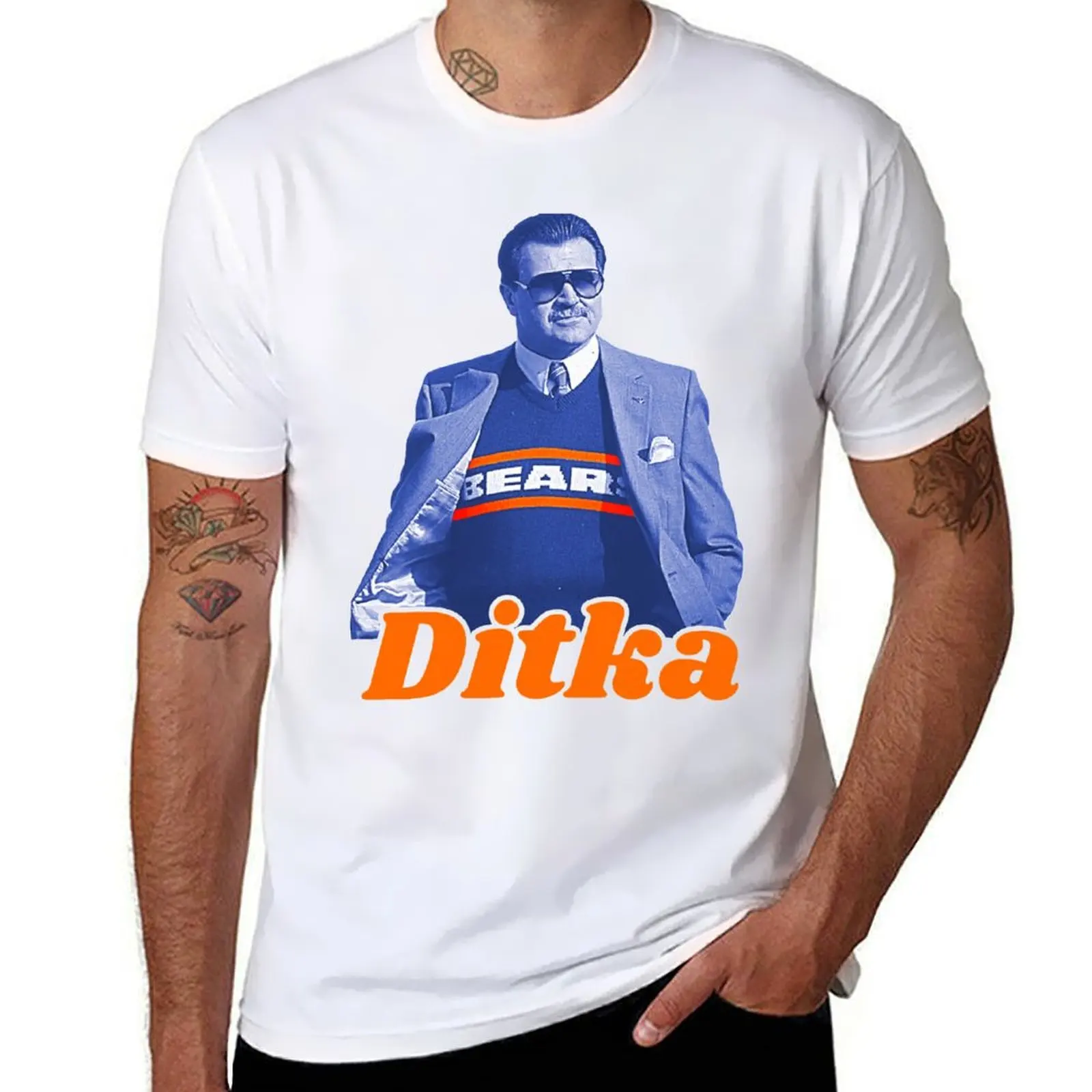 Retro Mike Ditka ))(( Bears Sideline Cool T-Shirt funny t shirts cotton man t shirts for men casual T-Shirt