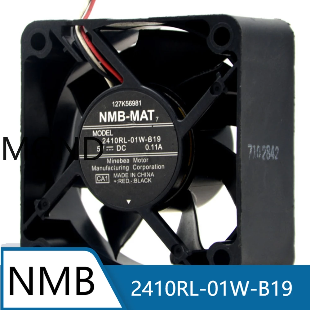 2410RL-01W-B19 Server Fan NMB NMB-MAT Ultra Silent Radiator CPU Power Supply Inverter Cooling Fan 3-wire DC5V 6025 6CM 0.11A New