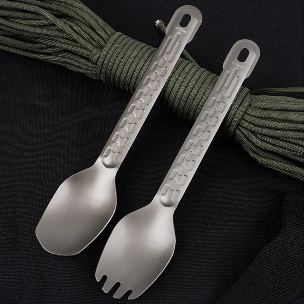 Cuchara de titanio para pesca camping senderismo y cenas al aire libre - imagen 3