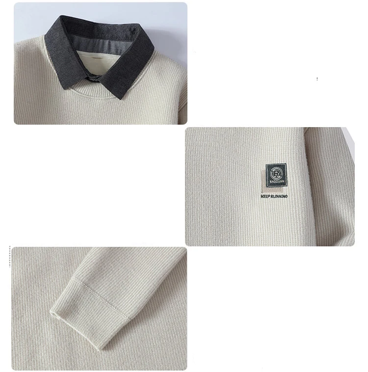 الخريف سترة الموضة الذكور الرجال الملابس البلوز الرجال الشارع الشهير عادية متماسكة الرجال لاعبا الربيع العرق قميص بلون #5