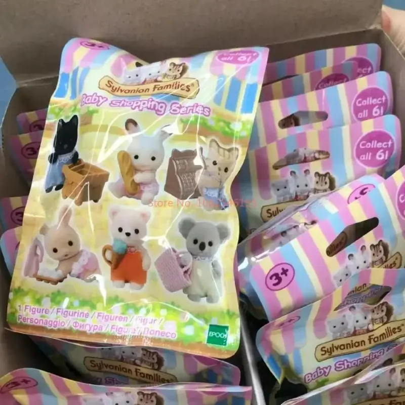 Japão anime sylvanian kawaii festival de compras floresta boneca do bebê bonito figrues quarto ornamentos famílias natal reunindo brinquedo presente