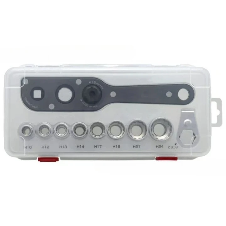 Ratchet Socket Wrench ANEX AOA-19 Narrow Space Wrench, Dual-Use Electric Conversion Plum Socket Wrench view 3