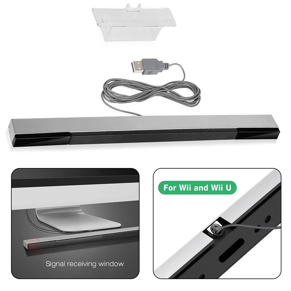 Sensor Bar USB For Wii For Wii U Console Replacement Infrared TV ForRay Wired Remote Sensor Bar Reciever Inductor Game Accessory