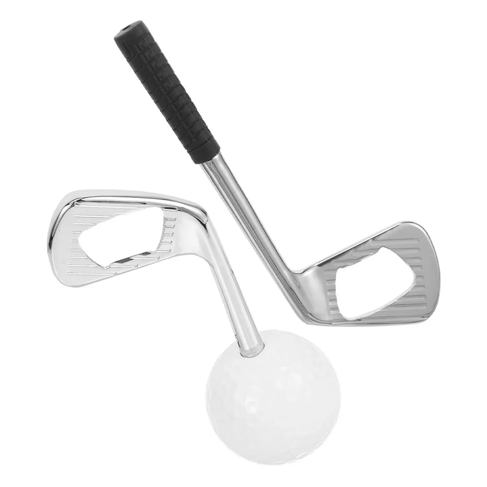 

2 Pcs Golf Bottle Starter Opener Hardware Lever Tool Beer Zinc Alloy for Bartenders