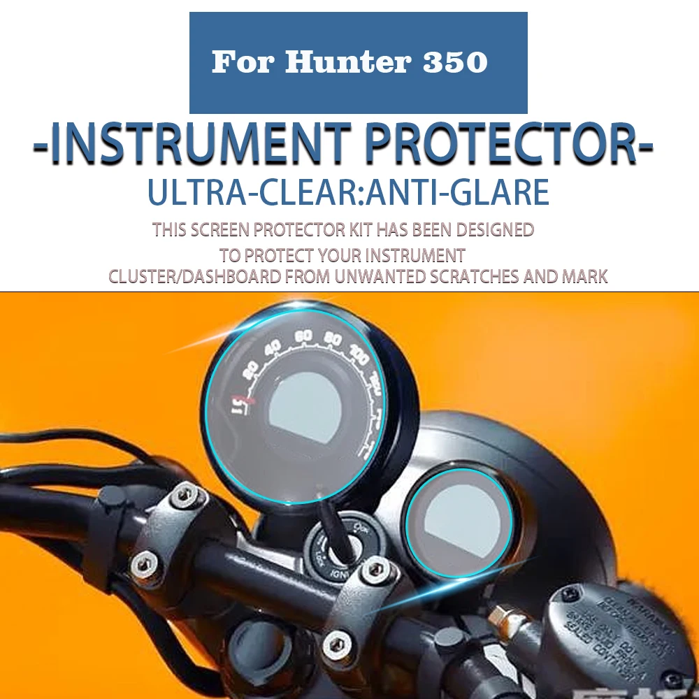 For Hunter 350 Motorcycle Cluster Scratch Cluster Screen Protection Film Protector