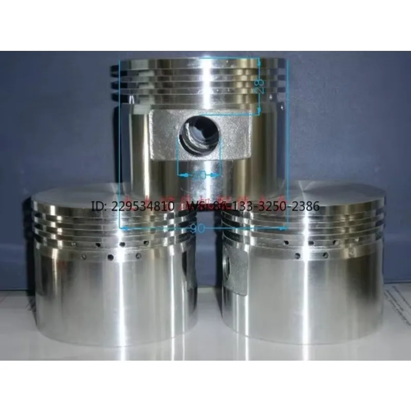 1pc  Air compressor piston, air pump 90 three ring 0.9/8 1.0 air compressor 7.5KW motor