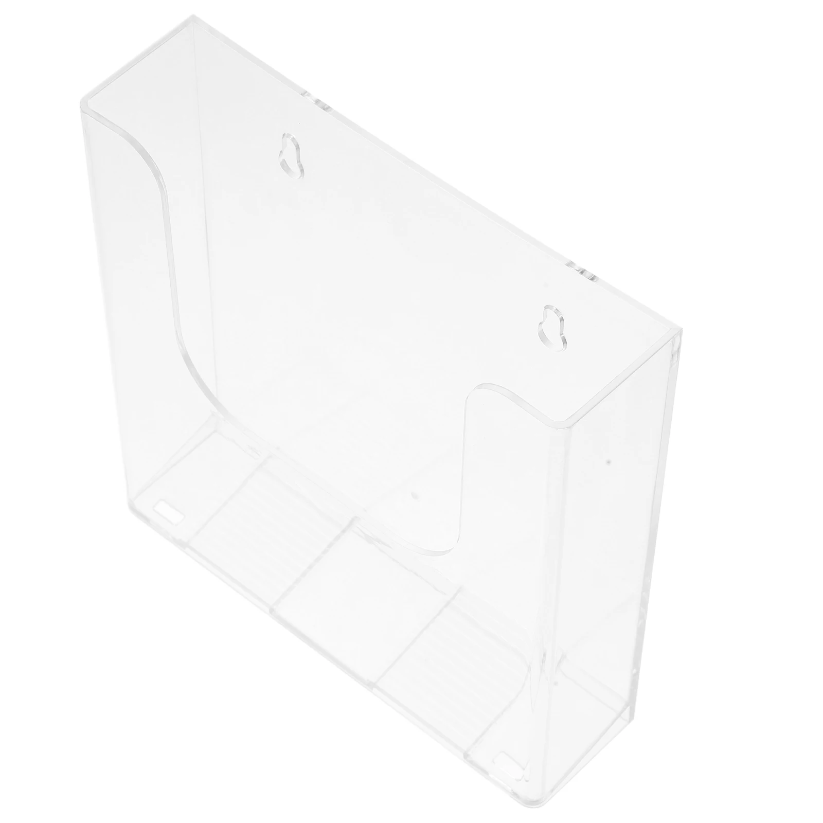 

Acrylic Document Organizer Clear A5 File Holder Wall Mounted Office Storage Rack For Magazines Reports Folders Brochures Display