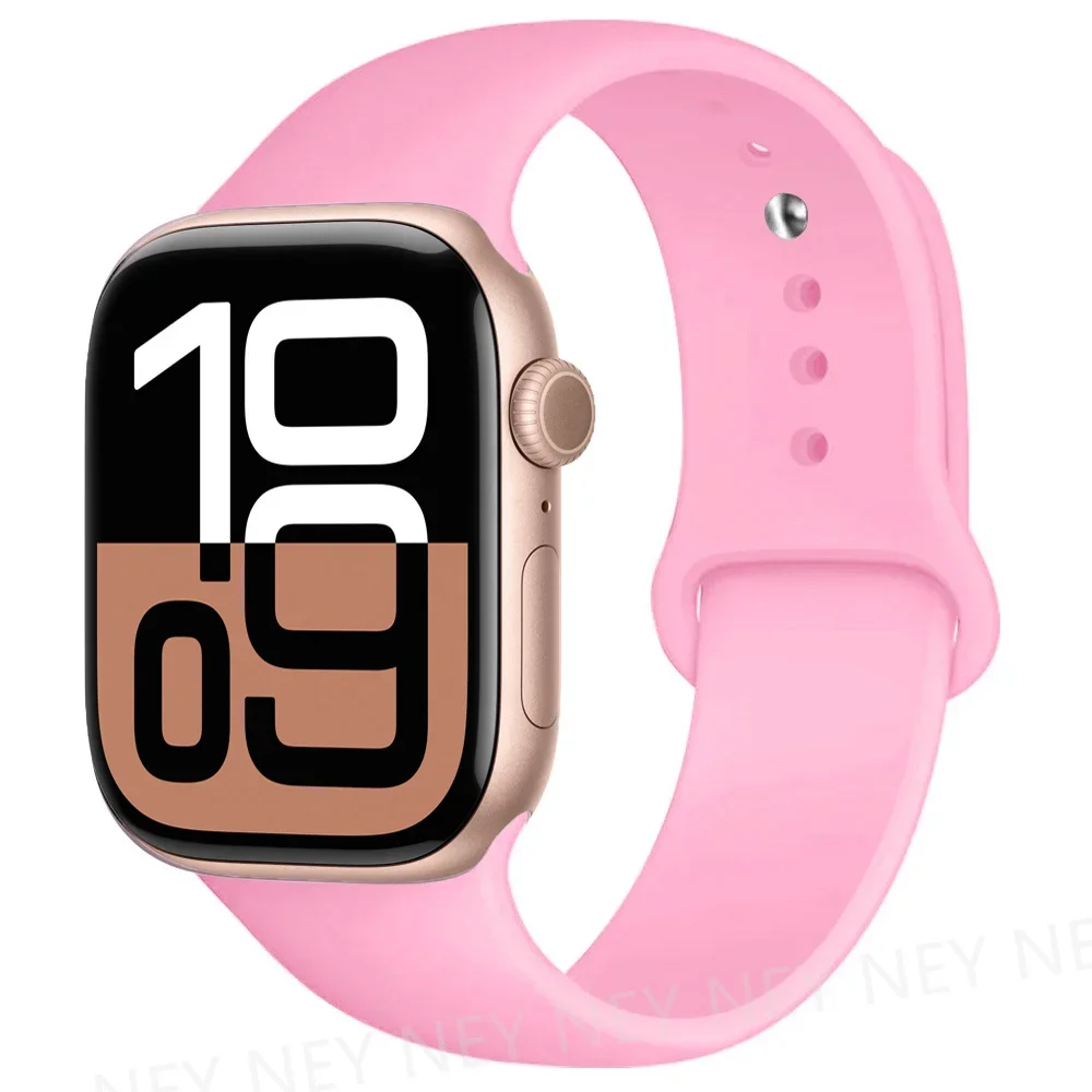 Siliconen band voor Apple Watch-banden 45 mm 44 mm 40 mm 41 mm 42 mm-46 mm sportarmband iwatch-serie 8 7 6 5 4 3 SE 9 10 Ultra 2 49 mm