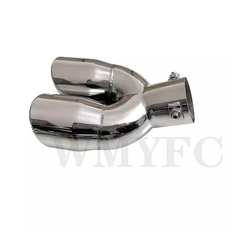 Car Stainless Steel Exhaust Dual Pipes Tips Auto Tail Throat Decoration for Nissan X-TRAIL T32 2014-2020