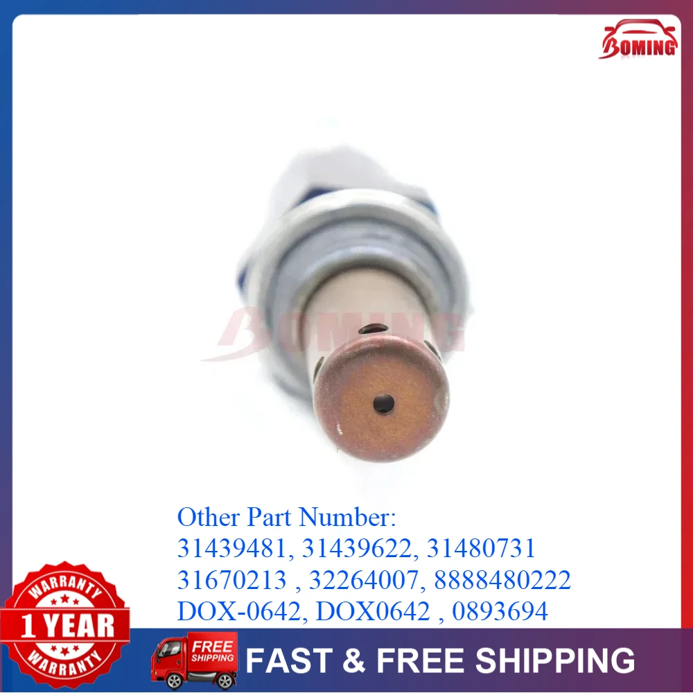

New Car Rear Downstream Air Fuel Ratio Oxygen O2 Lambda Sensor 31439481 For Volvo T4 T5 T6 S60 S90 XC60 XC90 V60 DOX-0642