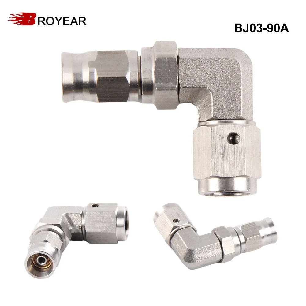 Broyear High Quality Stainless Steel 10mm M10x1  AN3 Motorcycle Motor Bike Hydraulic Brake Oil Hose Line Banjo Fitting