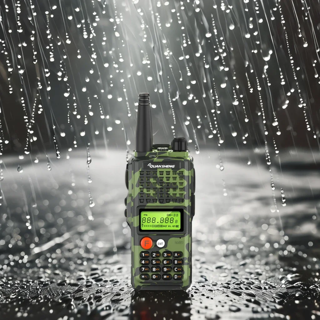 TG-K10AT Green Camo Professional Amateur Transceiver 10W Two Way Radio 100 Channels Walkie Talkie Long Range Intercom