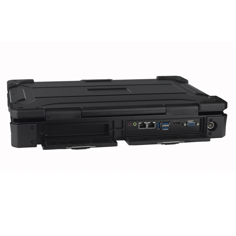 Rugged Type Chassis I3/I5 /I7 CPU Industrial Grade Computer 15.6 Inch Rugged Laptop CNC Al-alloy Speaker Black LCD IPS