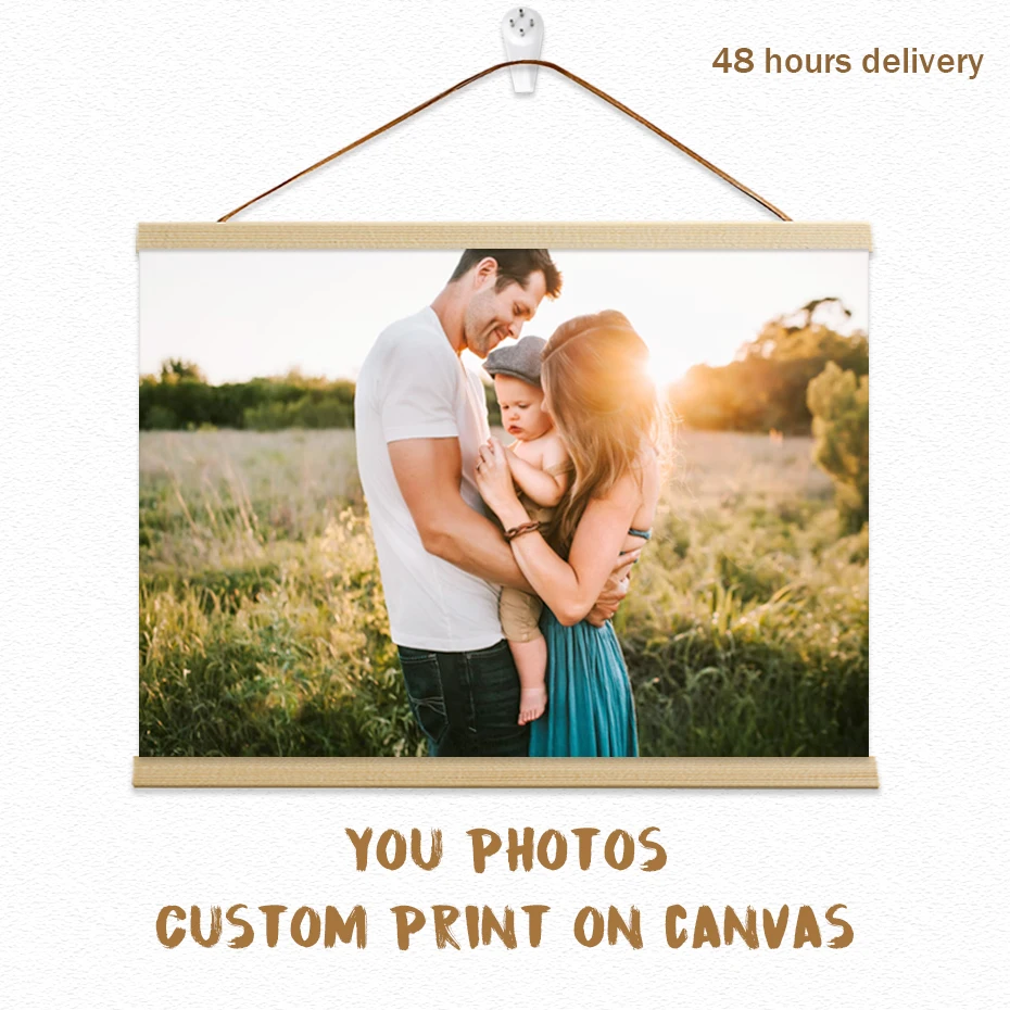 

Custom Poster Print On Canvas Painting Waterproof Wall Art Picture Photography Pet Family Photo Printing Living Room Home Decor