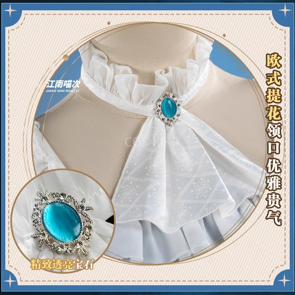 COS-KiKi الهوية الخامس إيما وودز البستاني مانور عيد الحب اعتراف تشخيص زهرة الزفاف فستان أنيق تأثيري حلي