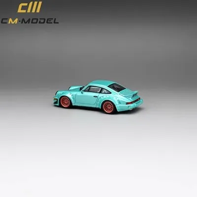 CMModel 1/64 RWB 964 Diecast Auto Modelo Metálico Tiffany azul