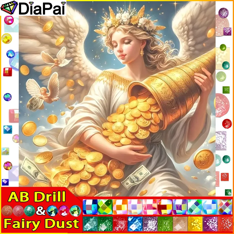 DIAPAI Fairy Dust AB Diamond Painting Full Square/Round Diamond