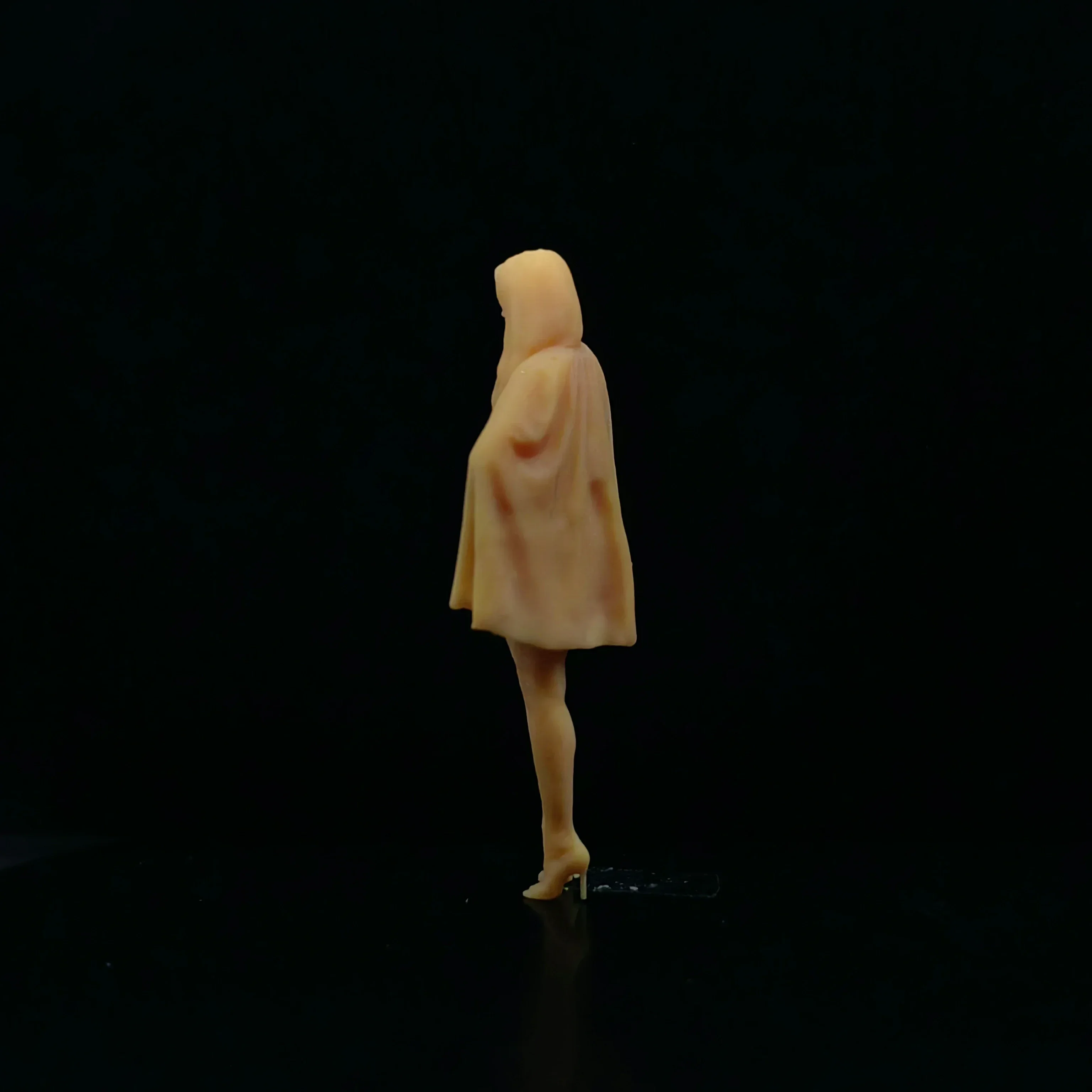 Modèle en résine pour femmes, échelle 1/64 1/43, blanc, avec manches papillon, Diorama Miniature non coloré, peint à la main, T310