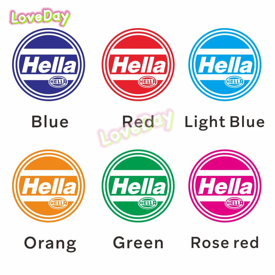 

HELLA Sticker Cover Stickers Racing Race Escort Car Sticker Racing Motorcycle Helmet Sticker Vinyl Waterproof Auto Sticker
